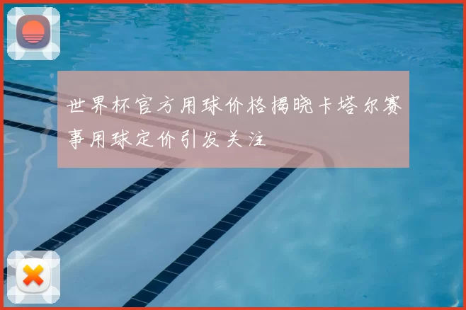 世界杯官方用球价格揭晓卡塔尔赛事用球定价引发关注